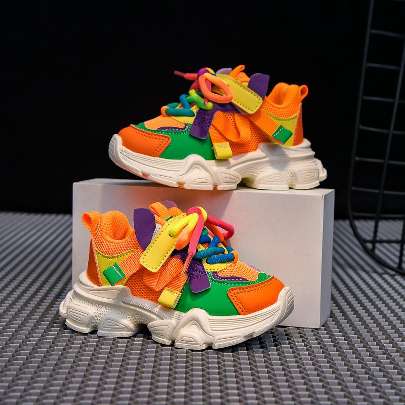 Autumn new children's sports shoes bread shoes trendy dad shoes fashion running shoes male and female students