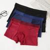 4 Pack Men's Panties Men Underwear Boxer Shorts Summer Ice Silk Mesh Breathable High Quality Hole Shorts Male Sexy Underpant