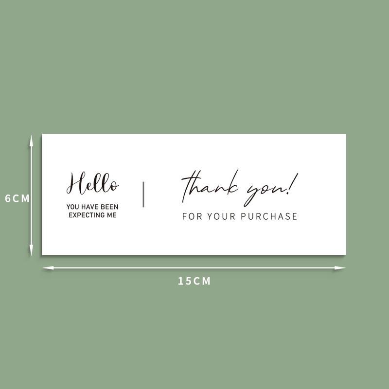 50 Pcs Thank You Decoration Stickers Seal Labels Small Business Commodity Packaging Sealing Stickers Personalized Package Label