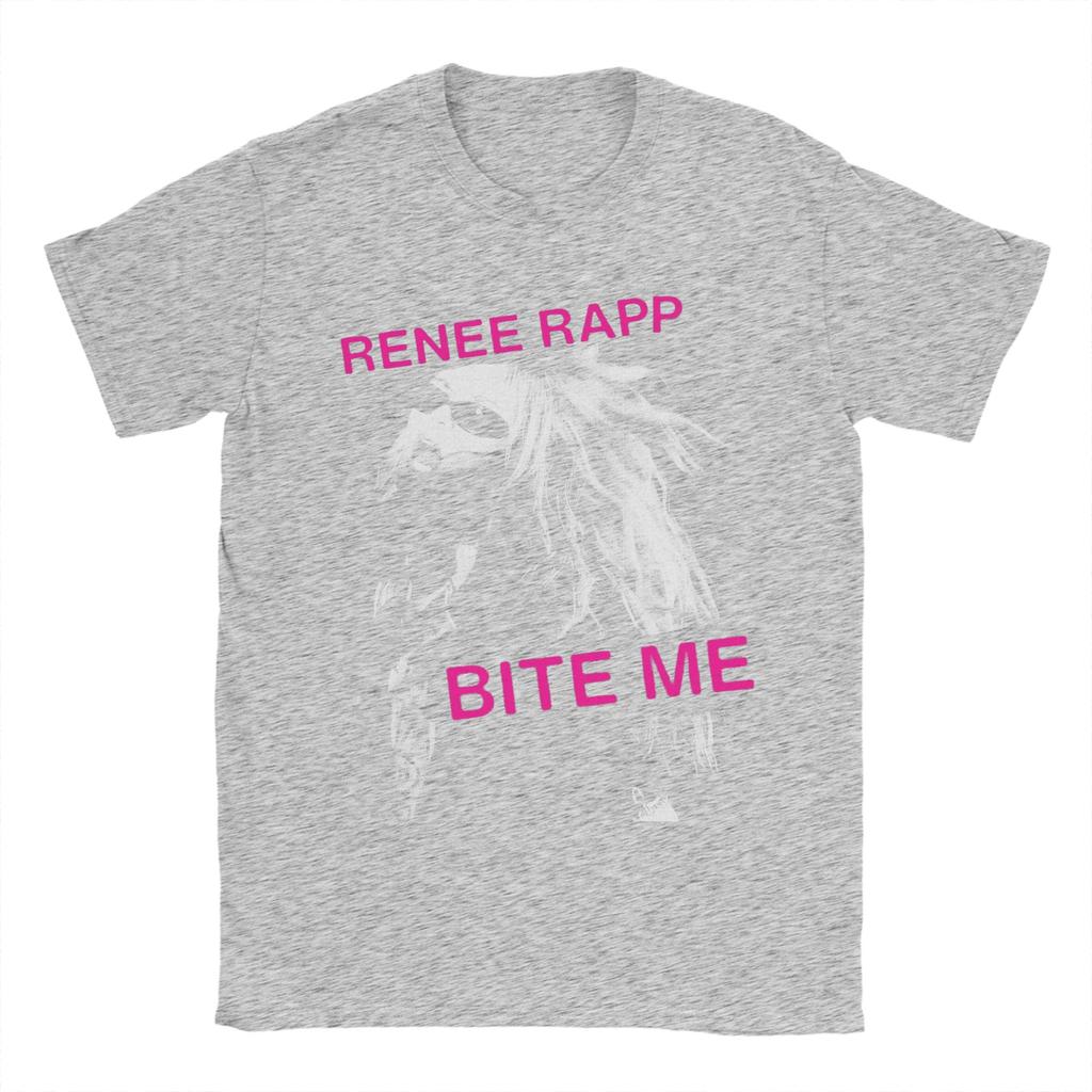 Unisex s Renee Rapp Tour Bite Me T Shirt 100 Cotton Clothing Funny Short Sleeve O Neck Tees Big Size TShirts