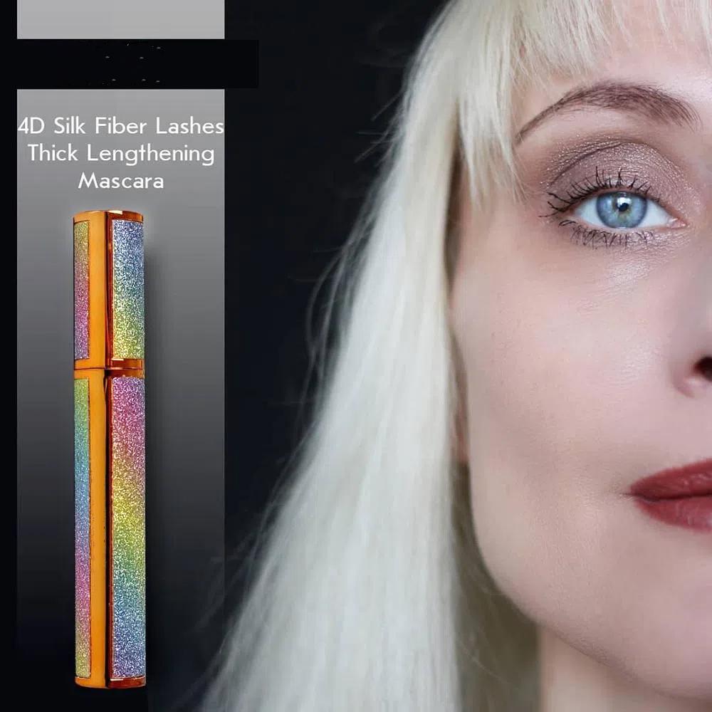 Mascara de lungire a genelor cu fibre de mătase 4D