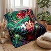 Portugal Football Printed Flannel Blanket Skin Friendly Warm Decorative Throw for Indoor Couch Bed Daily Use