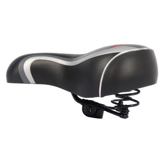 Șa Bicicletă Piele Sintetică Rezistentă la Uzură Absorbție Șoc Stabilitate Ridicată Șa Bicicletă Lățită pentru Bicicletă