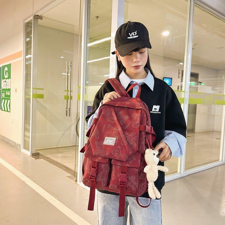 Schoolbag schoolbag Korean version Harajuku Japanese large-capacity simple ins versatile junior high school high school student college student