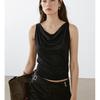 MD Summer Women's Clothing Minimalist Style Elegant Commute Style Comfortable Cotton Swing Collar Sleeveless T-shirt Top 6867532