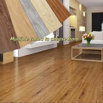 Pegatina de Suelo con Veta de Madera Engrosada Autoadhesiva Impermeable Resistente al Desgaste Antideslizante Azulejo para Sala de Estar Decoración de Renovación del Hogar