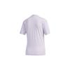Adidas Neo Casual Sports T-Shirt With Ribbed Collar Women Tops Light-Purple GD8562