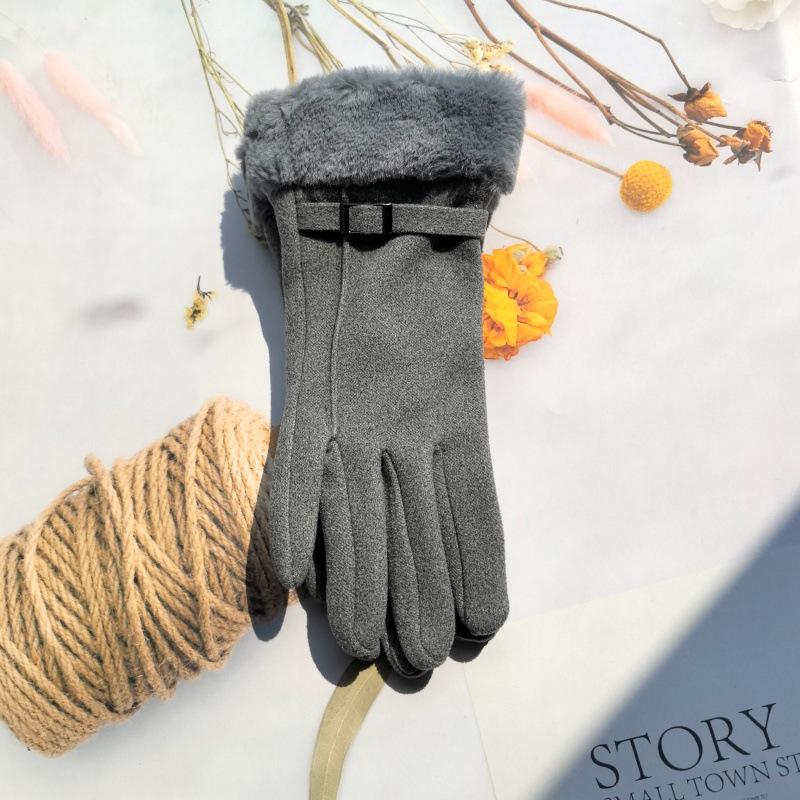 Women's Suede Touchscreen Gloves: Warm, Exclusive for Outdoor Cycling & Driving