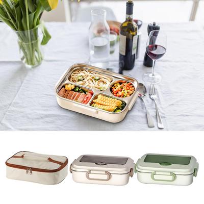 Thermal Lunch Box For Adults Leakproof Lunch Box Portable Meal Storage Case Food Container Large Capacity For Picnic Outdoor