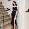 Sexy V-Neck Slim Slit Evening Dress for Women