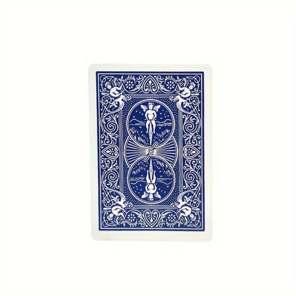 Blue Change Red Changing Color Card Close Up Deck Magic Tricks Card  Player Magic Props