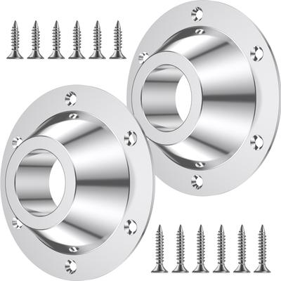 2Pcs RV Table Base Table Leg Base Mount Flush Aluminum Alloy Stowable Caravan Leg Mount Bracket for Standard RV Table