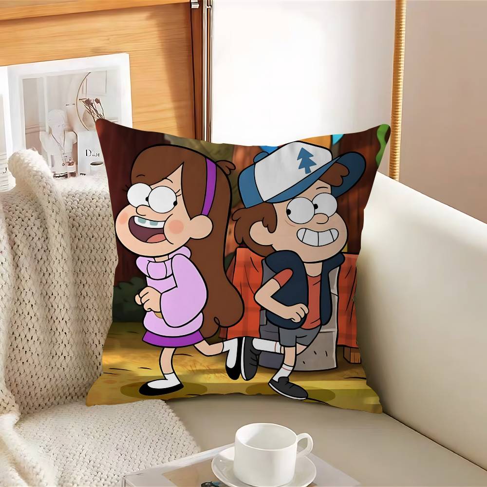 

Мультяшная наволочка Gravity Falls, наволочка, обивка, диванная подушка, домашний декор, наволочка 12x12Inch