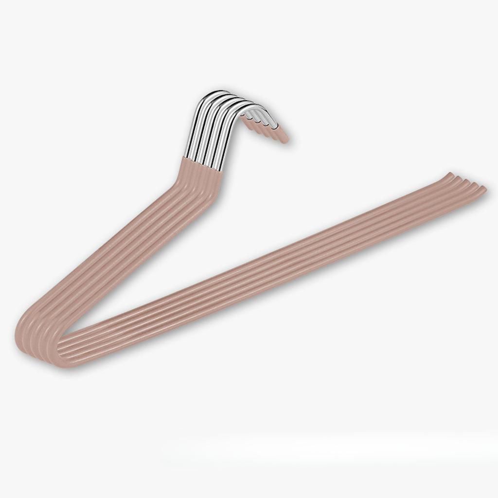 Confezione da 10 grucce appendiabiti, grucce per pantaloni in metallo da 30 cm, appendiabiti salvaspazio, clip antiscivolo, bianco