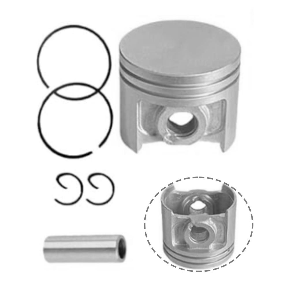 For Chainsaw Repair Chainsaw Piston Kit Replacement Piston As Shown Complete Package Included Includes Piston Pin Rings Circlips