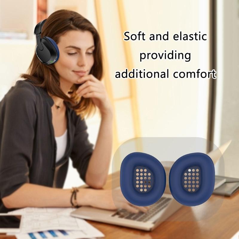 Silicone Ear Pad for Beach 600 Over Ear Headphones Protector Sweat-Proof and Washable Ear Cushions