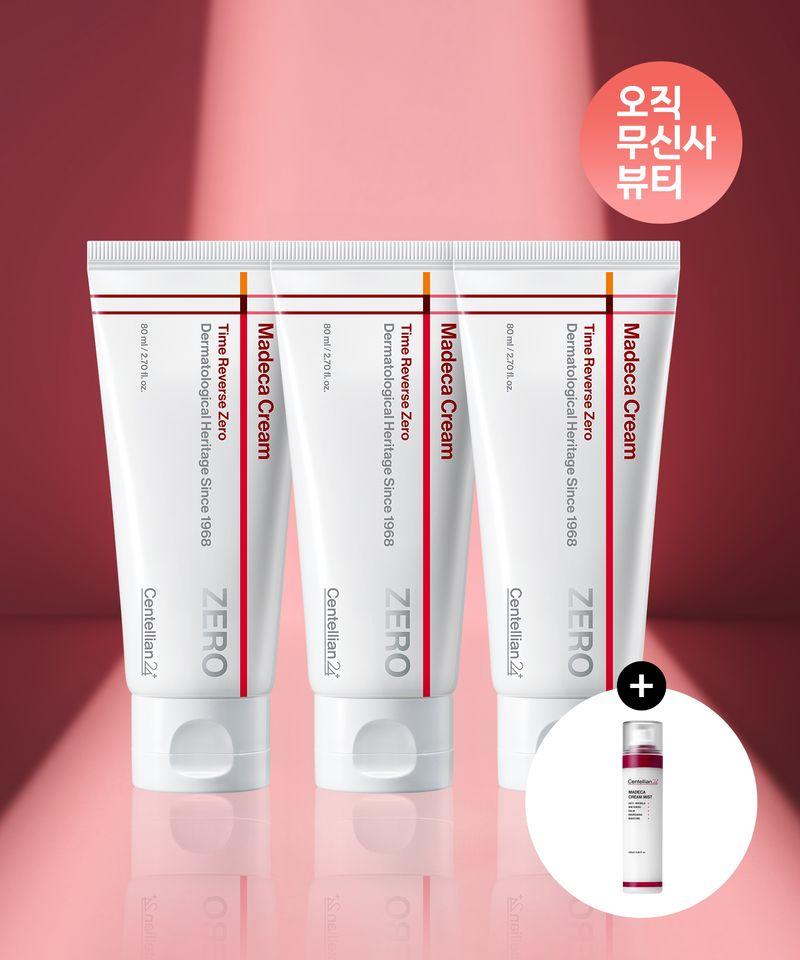 Madeca Cream Time Reverse Zero 3 x 80ml + Cream/Soothing Mist (Select 1) Cream Mist_001