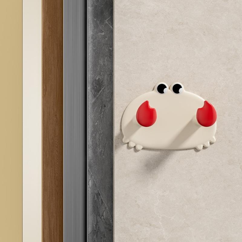 1/3 Stück Cartoon Krabbenförmige Wandhaken Starke Klebehaken Haken Für Küche Badezimmer Wohnheimzimmer Dekor Aufbewahrungshaken