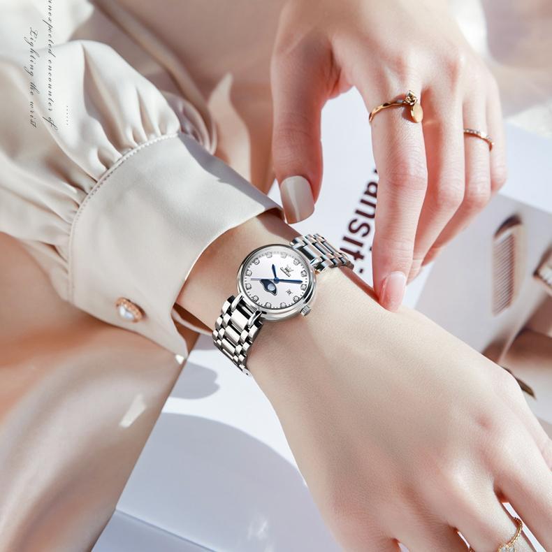 OLEVS Značkové dámské hodinky Dámské hodinky na vysoké úrovni vzhledu Módní Nike Vodotěsné Quartz Dámské hodinky