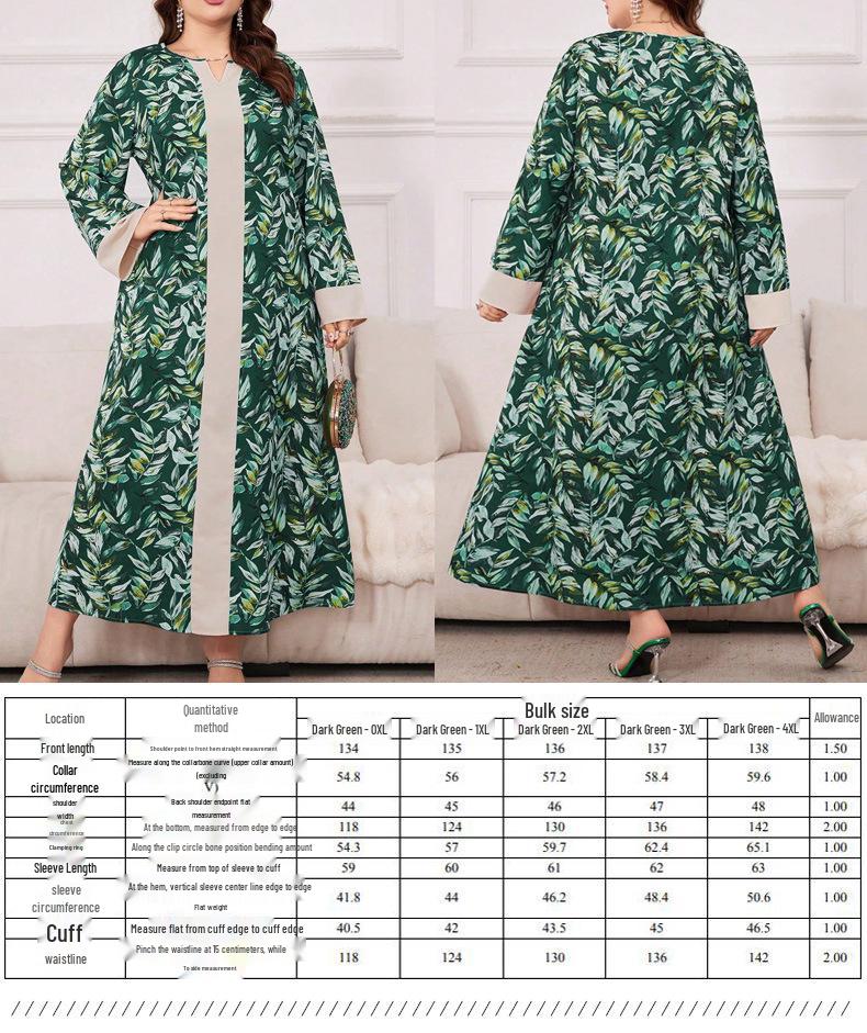 Cross-Border Plus Size Casual Women's Dress - Spring/Autumn Collection