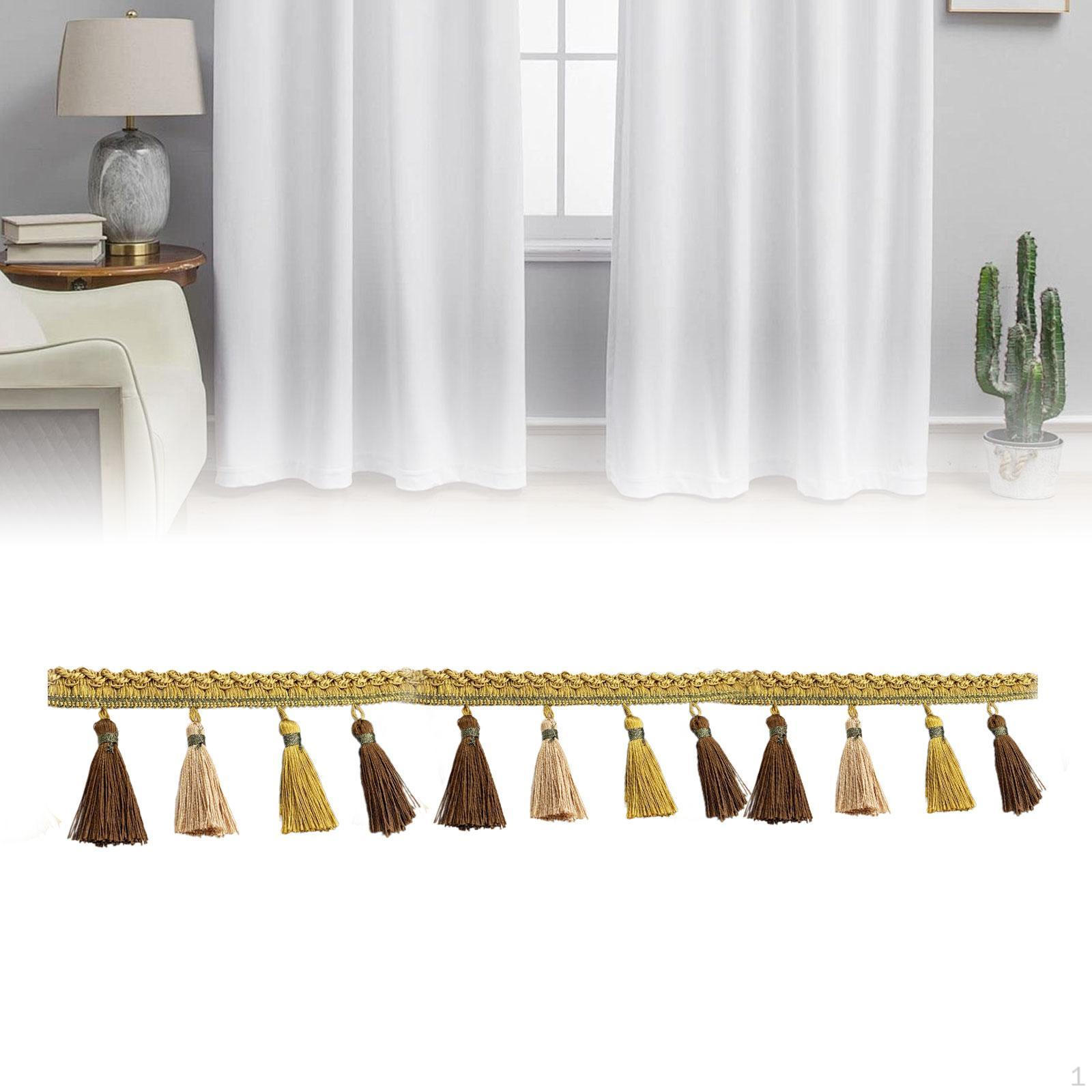 

Длинная бахрома, полиэстеровая кисточка, кружево с кисточками для шитья своими руками золотой