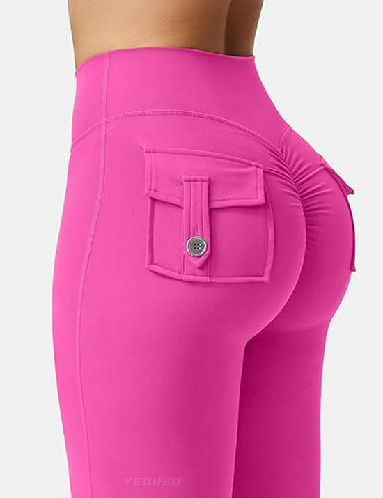 European & American High-Waist Fitness Yoga Pants with Pockets