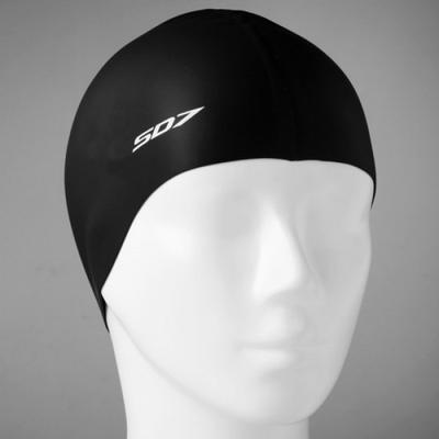 Eseudisebeun Sd7 Silicone Swim Cap Sgl-Ca024 Plain-Blk