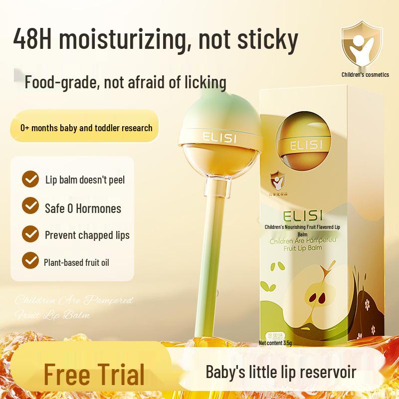 

Kids Lip Balm for Autumn & Winter: Moisturizing, Hydrating, Anti-Chapping for Boys & Girls Peach Flavor