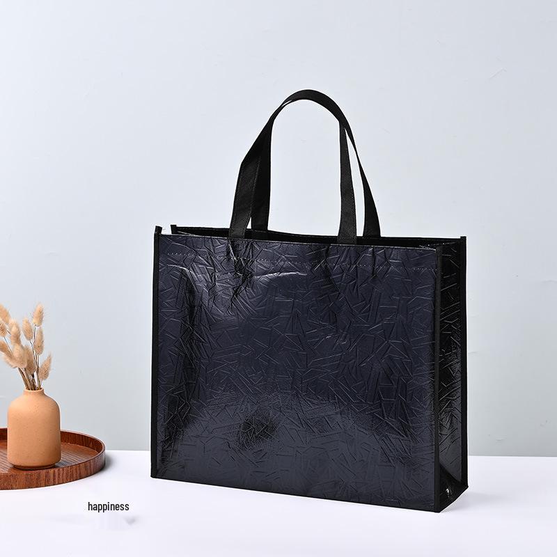 

Custom Gold Foil Laser-Laminated Non-Woven Jewelry Gift Tote Bag 40*32*12