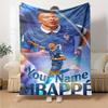 Mbappé Personalisierte Namensdecke Geschenk Anpassbare Decke Weich Warm Gemütlich für Bett Sofa Wohnzimmer Bettwäsche Vier Jahreszeiten Universell