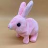 Plush Electric Bunny Toy with Carrot for Kids Pretend Play 15x15x10cm