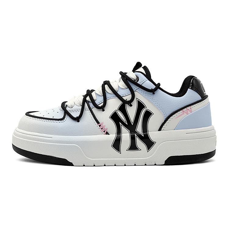 MLB Chunky Liner Romantic, Casual, Mismatched Repainted Low top Skateboard Shoes Unisex Blue Pink 3ASXCA12N-50WHS(TeamS-)