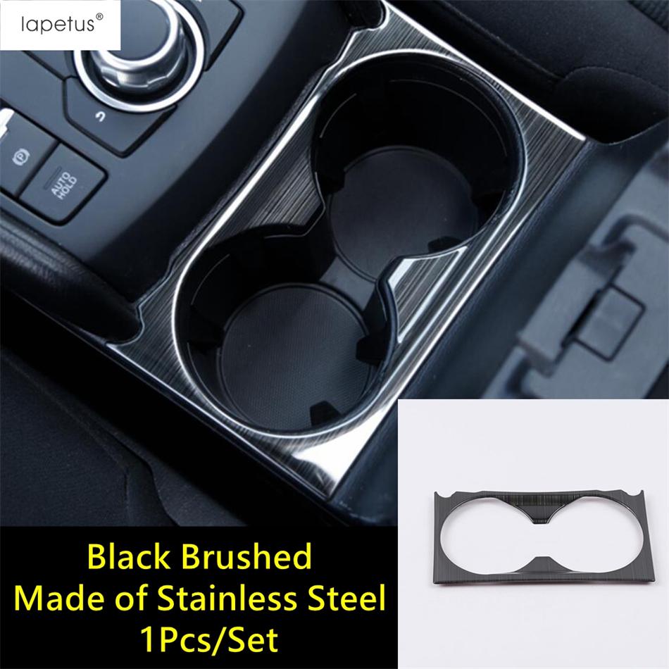 Car Window Glass Lift / Gear Shift Panel / Water Cup Frame Cover Trim Stainless Steel Accessories For Mazda CX-5 CX5 2017 - 2024