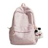 Schoolbag College Wind Large Capacity Burden Reduction Fashion School Bag Junior High School Student Backpack Design Sense Women's Simple Backpack