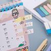 100/120 Sheets Colored PET Label Sticker Writable File Labels Repositionable Adhesive Page Marker for Planner Notebook