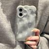 Minimalist Gray Bubble Shell Case for Apple 16 iPhone 17 Pro Max Premium Feel 15/14 Soft