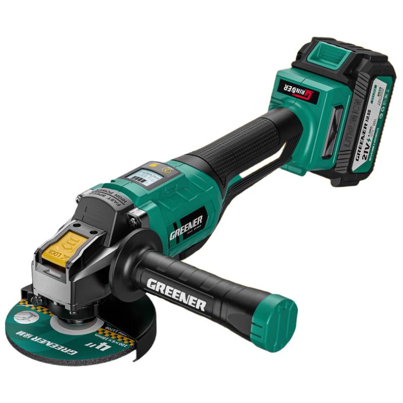 

GREENER Brushless Cordless Angle Grinder with Digital Display CN plug (adapter included)