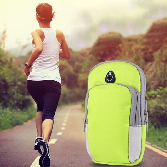 Outdoor Sports Sweatproof Running Armband Arm Bag Gym Fitness Phone Key Holder