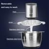 2 Speeds Electric Chopper Meat Grinder High-Quality Stainless Steel Mincer Food Home Kitchen Kitchen Slicer Egg Beater Garlic Vegetable