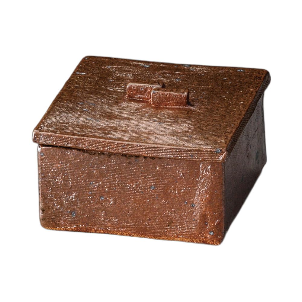 

квадратный контейнер с крышкой Контейнер с крышкой в стиле Бидзэн [ 10,5×10,5×6,5 см ]