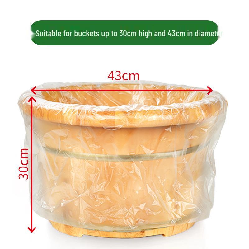 Thickened Disposable Foot Soak Bags - Plastic Basin Liners for Foot Spa