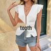 2026 Spring/Summer Sweet Bow Slim-Fit Shirt - European & American Vacation Fashion for Women
