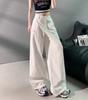 2025 American Style High Waist Sporty Wide Leg Cargo Pants - Slimming, Loose Fit, Quick-Drying