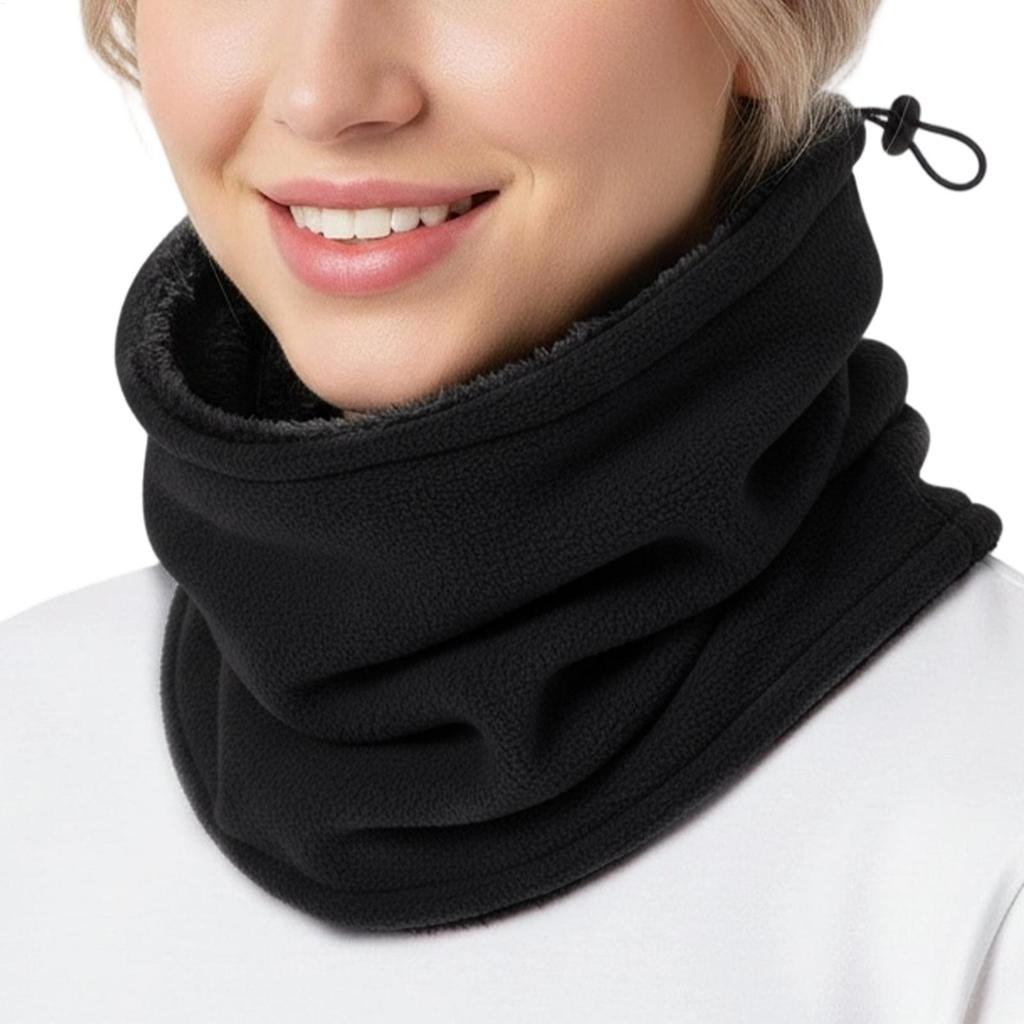 Neck Gaiter Winter MotorcycleWarm Fleece Neck Outdoor Warmer Windproof Scarf Camping Hiking Ski Cycling Winter Face Mask