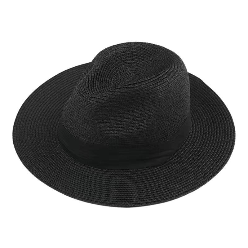 Summer Pepper Hat Women's Three-fold with British Jazz Versatile Big-brimmed Top Hat Travel Shade Sun Hat