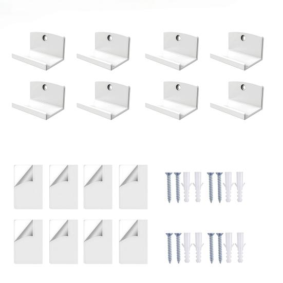 Wall Mounted Album Holder Adhesive Vinyl Record Mounts, Easy Installation Acrylic Floating Display for Dorm Shelves, Strong Hold Displaying