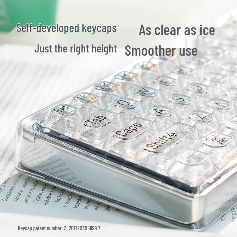 Lofree Transparent 1% Dual-Mode Wireless Mechanical Keyboard