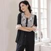 Pajamas Women's Spring Summer  Princess Style Long Sleeve Home Clothes Thin Suit Outer Wearing Spring and Autumn Wear