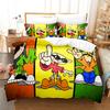 Childhood Memories Nigel Uno KND Retro Cartoon Duvet Cover Set 3PCS Bedding With 2 Pillowcases Nostalgic Text Art Home Decor