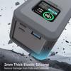 Pour Anker Prime 27 650 mAh 250 W Power Bank Étui en Silicone Étui de Transport Portable pour Voyage Support de Rangement avec rangement pour carte TF/SIM